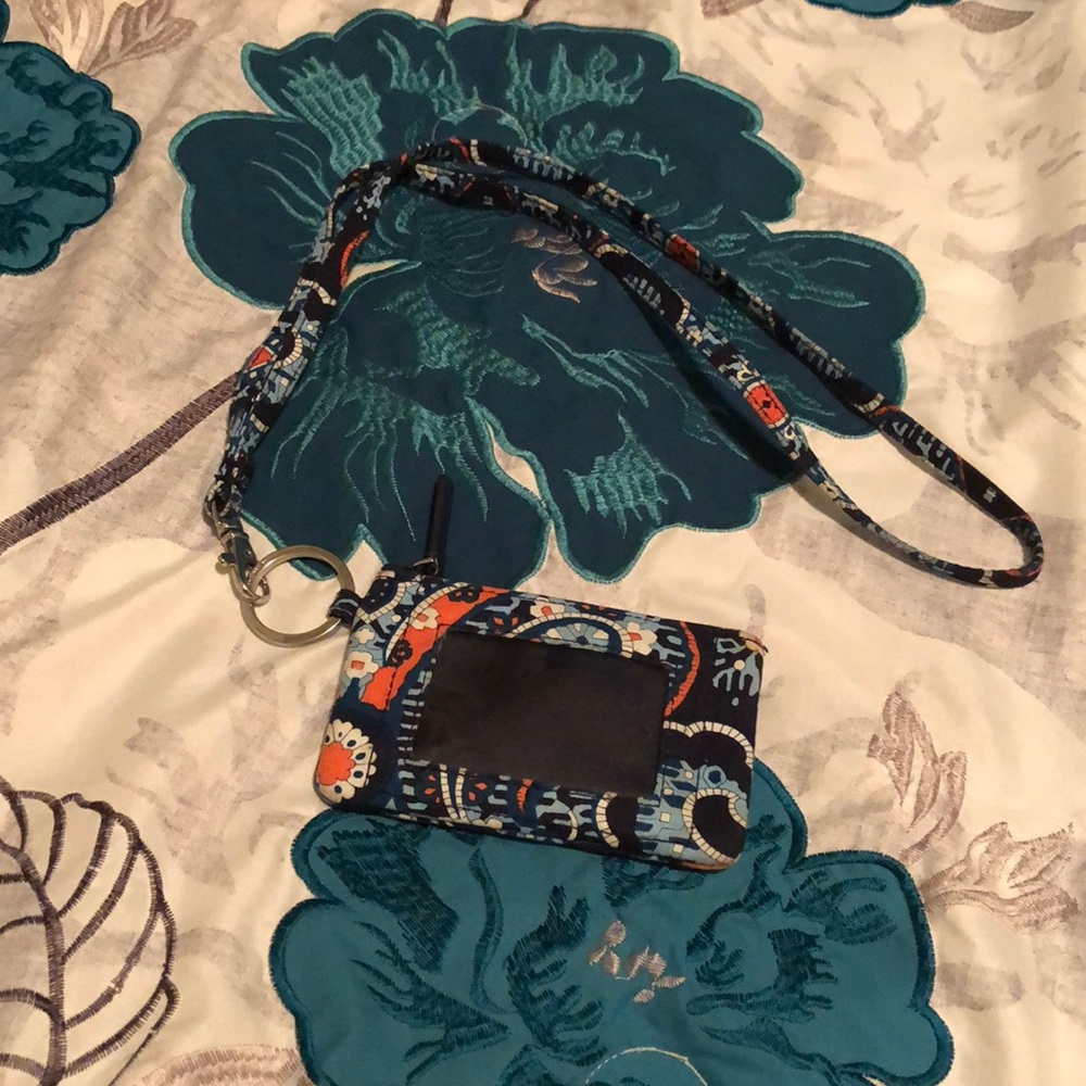 Vera Bradley zip id landyard